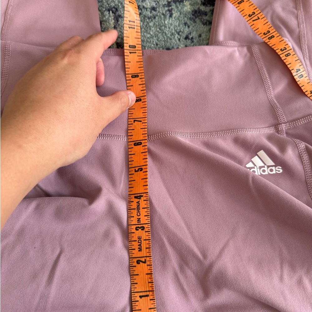 Women’s Adidas Pink Circuit High Waisted 7/8 Leggings With Mesh Pockets Size M - Picture 11 of 12